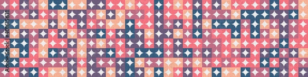 Obraz Abstract Geometric Pattern generative computational art illustration