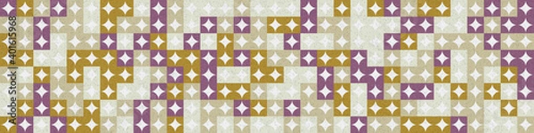 Obraz Abstract Geometric Pattern generative computational art illustration