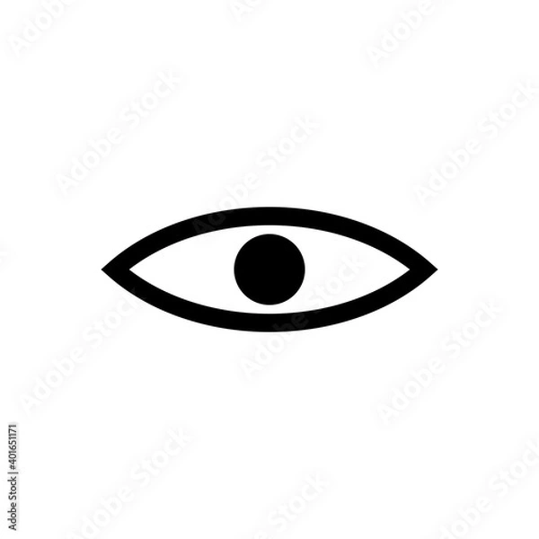 Fototapeta Vision outline icon isolated. Symbol, logo illustration for mobile concept, web design and games.