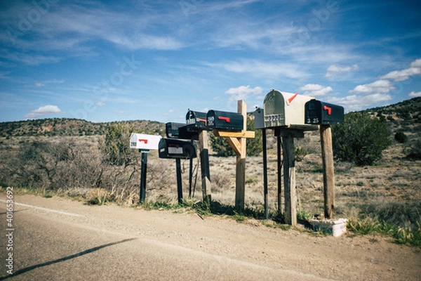 Obraz mailbox in the desert