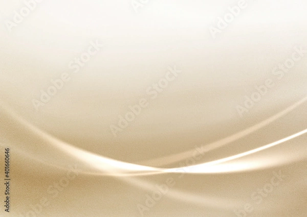 Obraz 質感のある背景と輝く曲線の交差　背景素材（ベージュ）