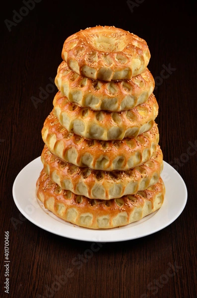 Obraz asian tortillas and buns like bread