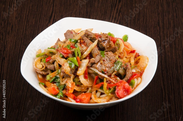 Obraz meat in vegetable stew