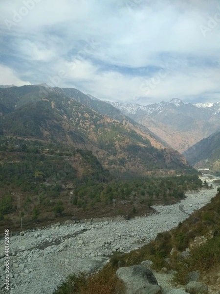 Obraz river in the mountains