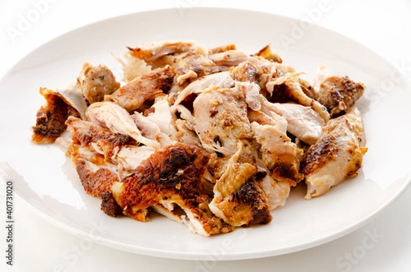 Fototapeta ほぐしたローストチキン