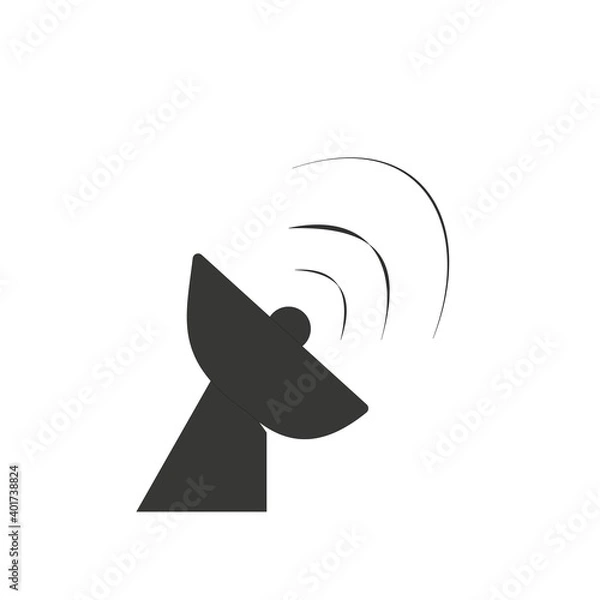 Obraz image of radar, communication on a white background vector