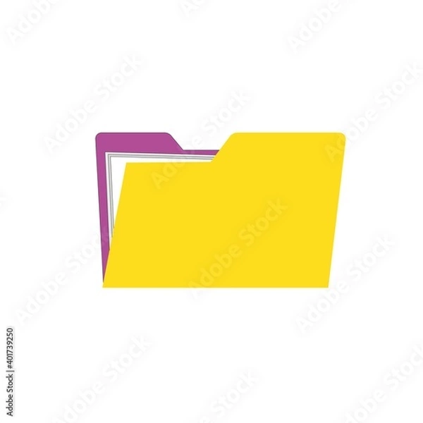 Obraz vector folder image on white background