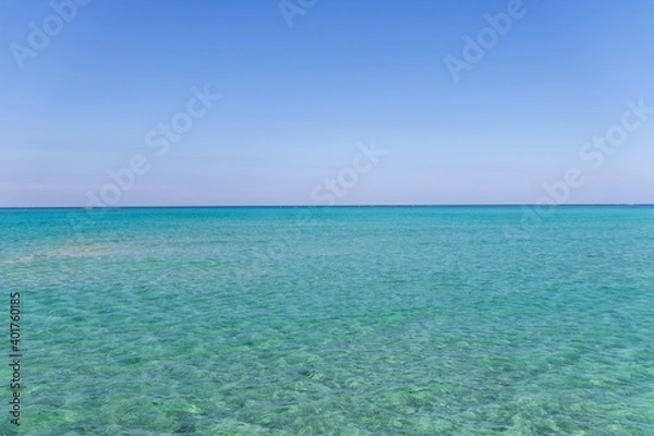 Fototapeta 晴天の池間ブルー