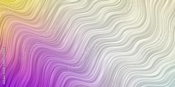 Fototapeta Light Multicolor vector pattern with curved lines.