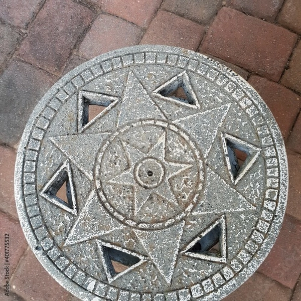 Fototapeta table with david star