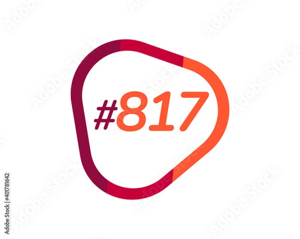 Obraz Number 817 image design, 817 logos