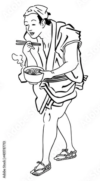 Obraz 立ち食い蕎麦01 江戸