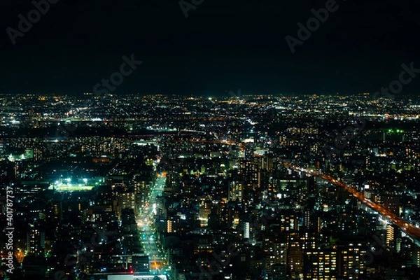 Fototapeta 名古屋の夜景