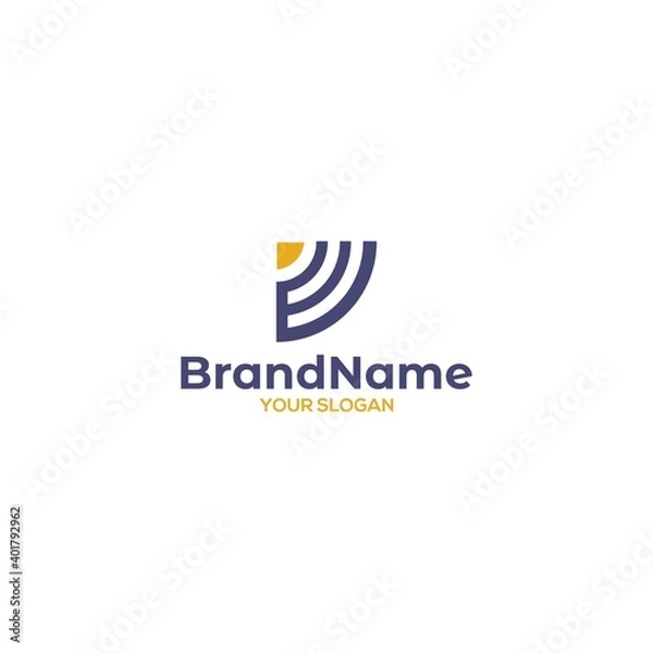 Fototapeta E Signal Logo Design Vector