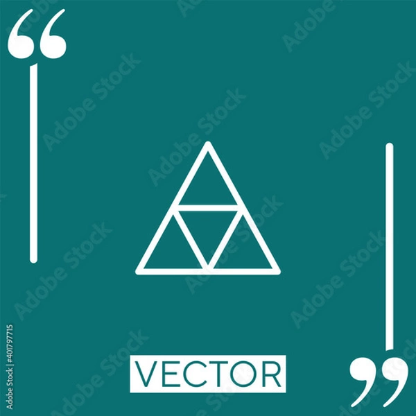 Fototapeta zelda   vector icon Linear icon. Editable stroked line