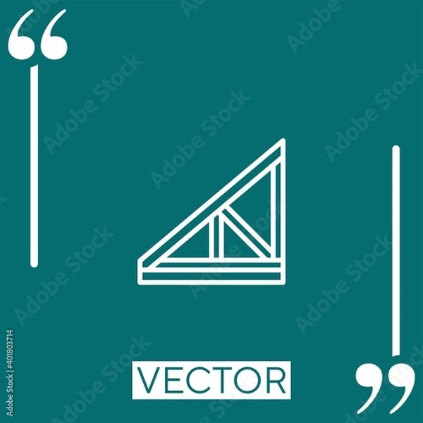 Fototapeta joist   vector icon Linear icon. Editable stroke line