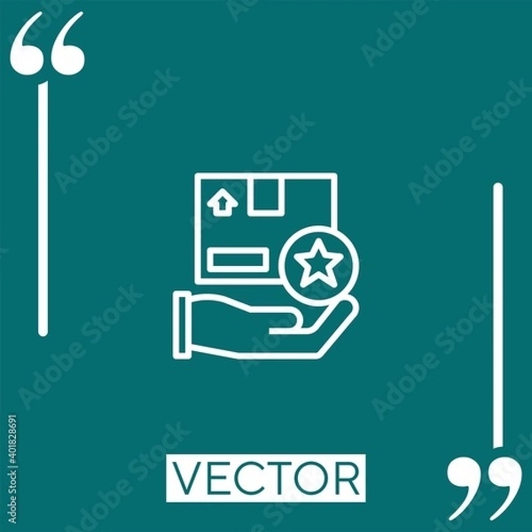 Obraz service vector icon Linear icon. Editable stroke line