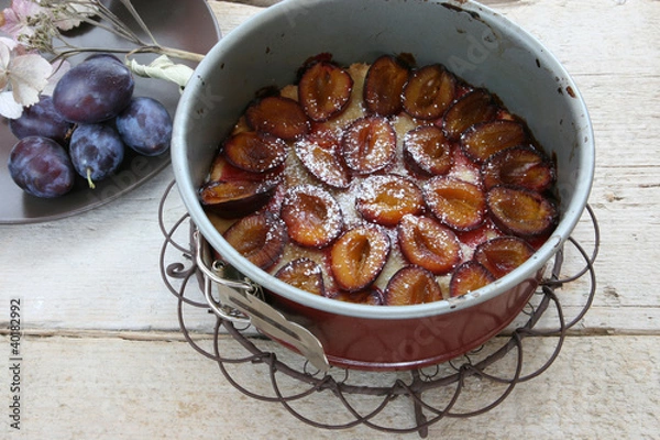 Obraz Pflaumenkuchen, Zwetschgenkuchen