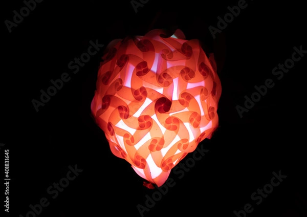 Obraz Glowing beautiful soft light on dark background