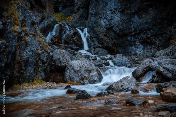 Obraz waterfall in the mountains