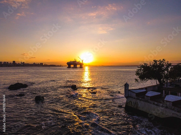 Fototapeta sunset at the beach