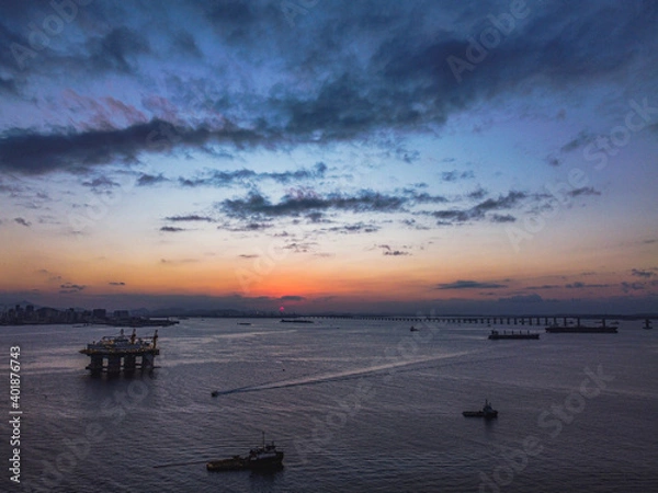 Fototapeta sunset at the beach