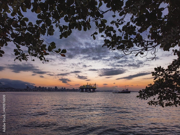 Fototapeta sunset on the beach