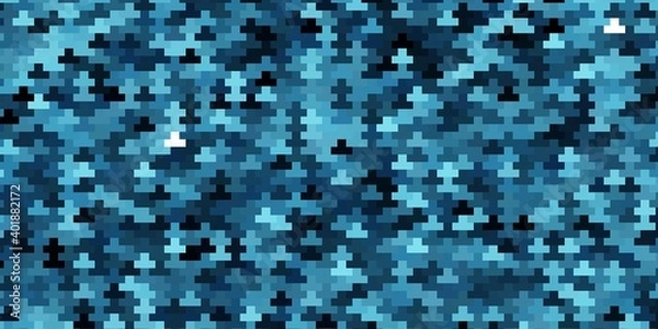 Fototapeta Dark BLUE vector background with rectangles.