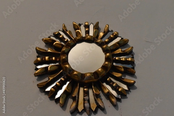 Obraz golden little mirror