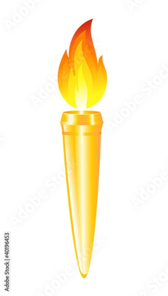 Obraz Olympic torch. Vector-Illustration