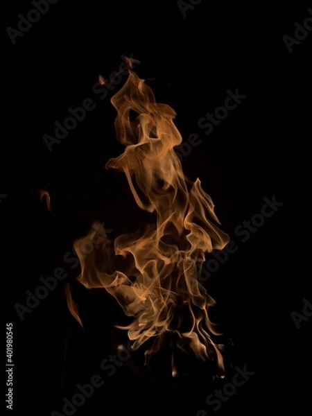 Obraz fire on black