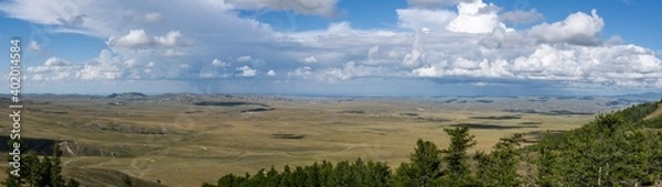 Obraz Panorama Steppe Mongolia Summer