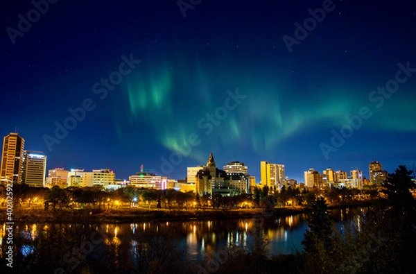 Fototapeta Northern Lights Saskatoon