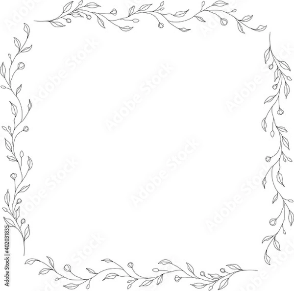 Obraz Plant ornaments, vector