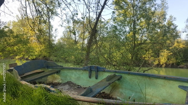 Fototapeta Barque abandonnée