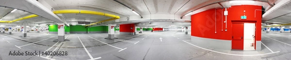 Obraz Underground garage panorama