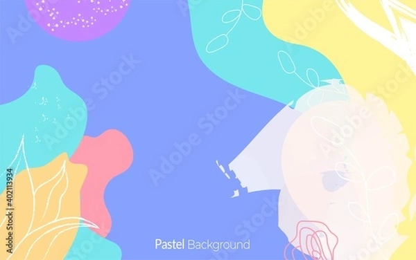 Fototapeta creative abstract pastel shape background