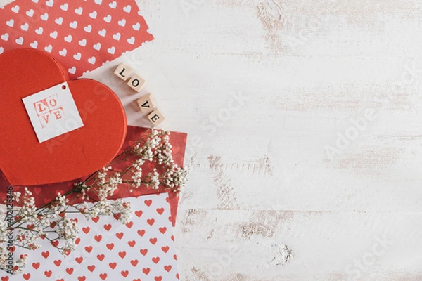 Obraz chocolates box with flowers