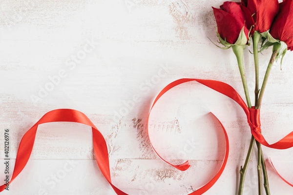 Obraz red roses and red tie