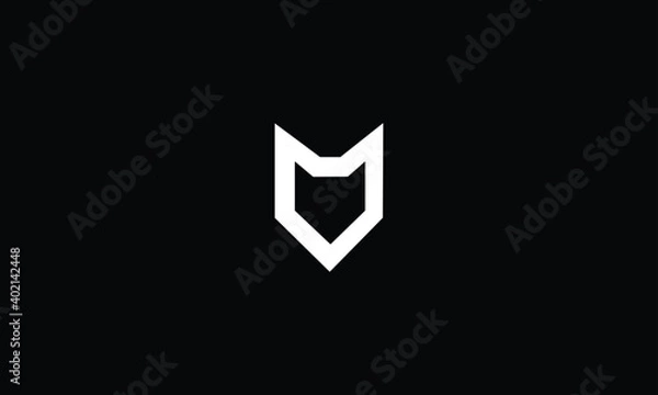 Obraz Simple Wolf Creative Concept Logo Design Template