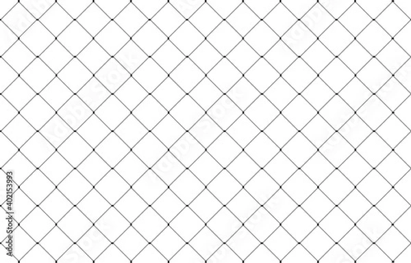 Obraz Net texture pattern isolated on white background. Net texture pattern for backdrop and wallpaper. Net pattern background