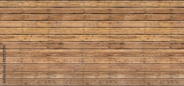 Obraz Wooden planks texture with nails in a seamless pattern