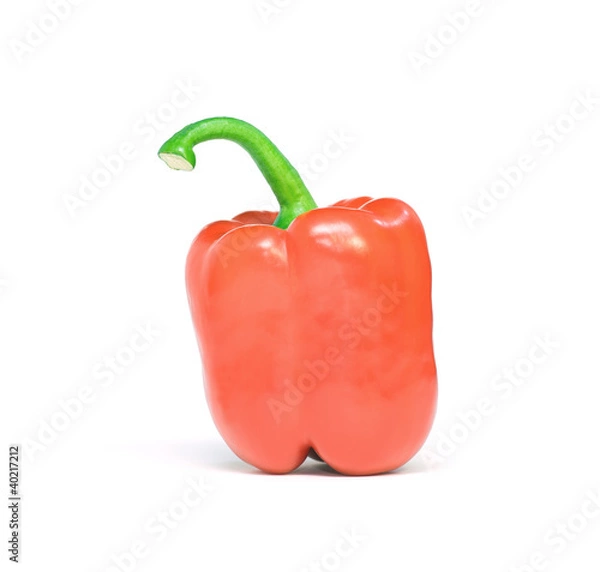 Obraz red pepper on white background