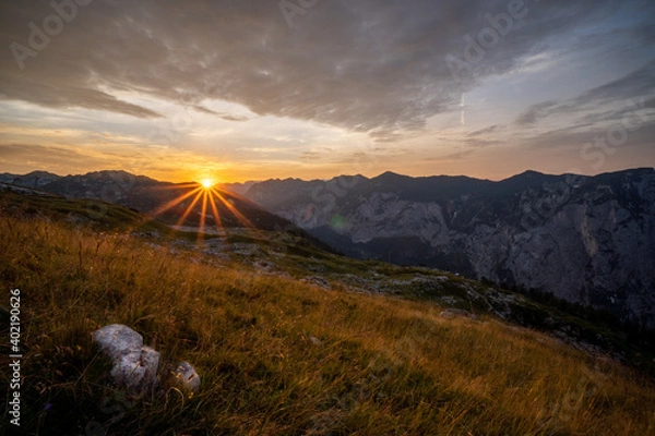 Obraz Hiking in Totes Gebirge mountains in Austrian Alpes