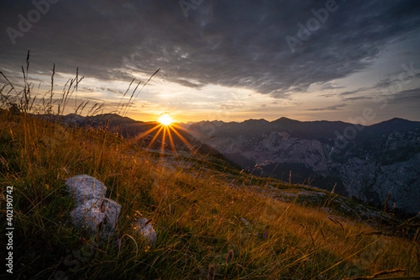 Obraz Hiking in Totes Gebirge mountains in Austrian Alpes
