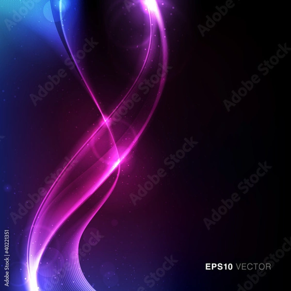 Obraz EPS10 Vector design with stars, rays and vibrant light