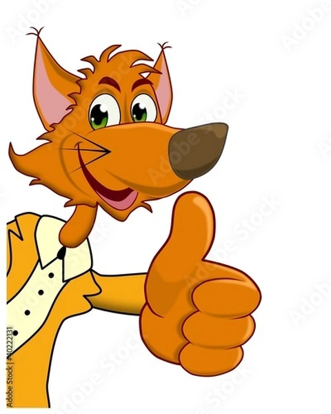 Obraz der Fuchs sagt okay
