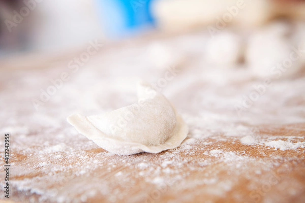 Fototapeta A made dumpling