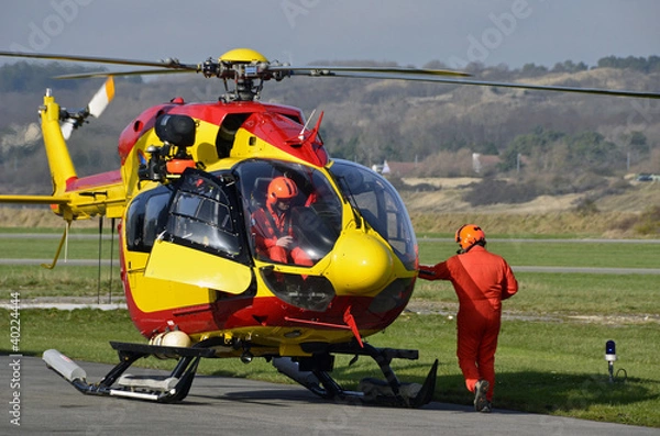 Obraz Hélicoptère secours00