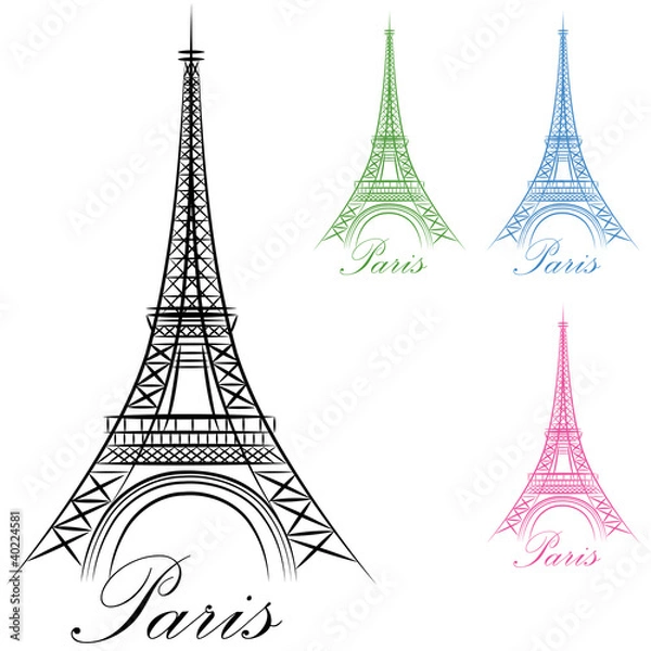 Obraz Ikona Paryż Wieża Eiffla